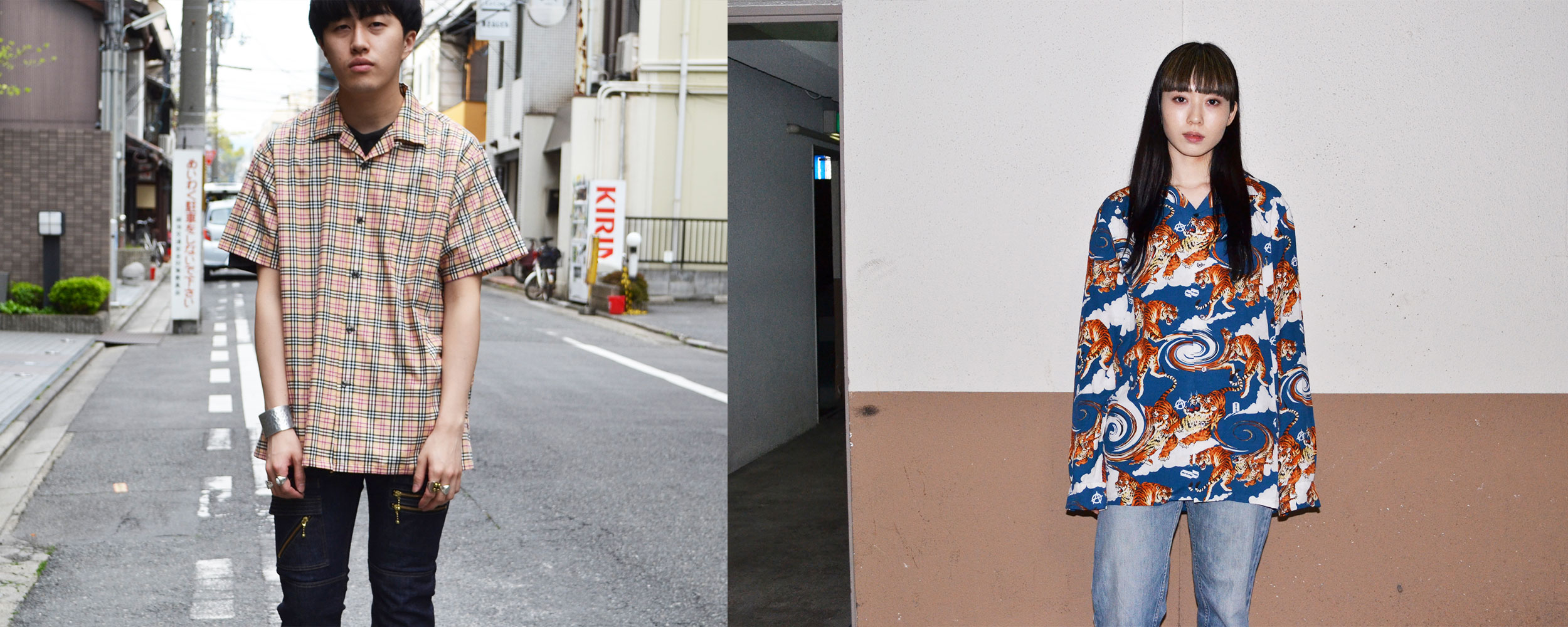 NOiSECRAFT(ノイズクラフト) / 百虎シャツ、パチモノシャツ