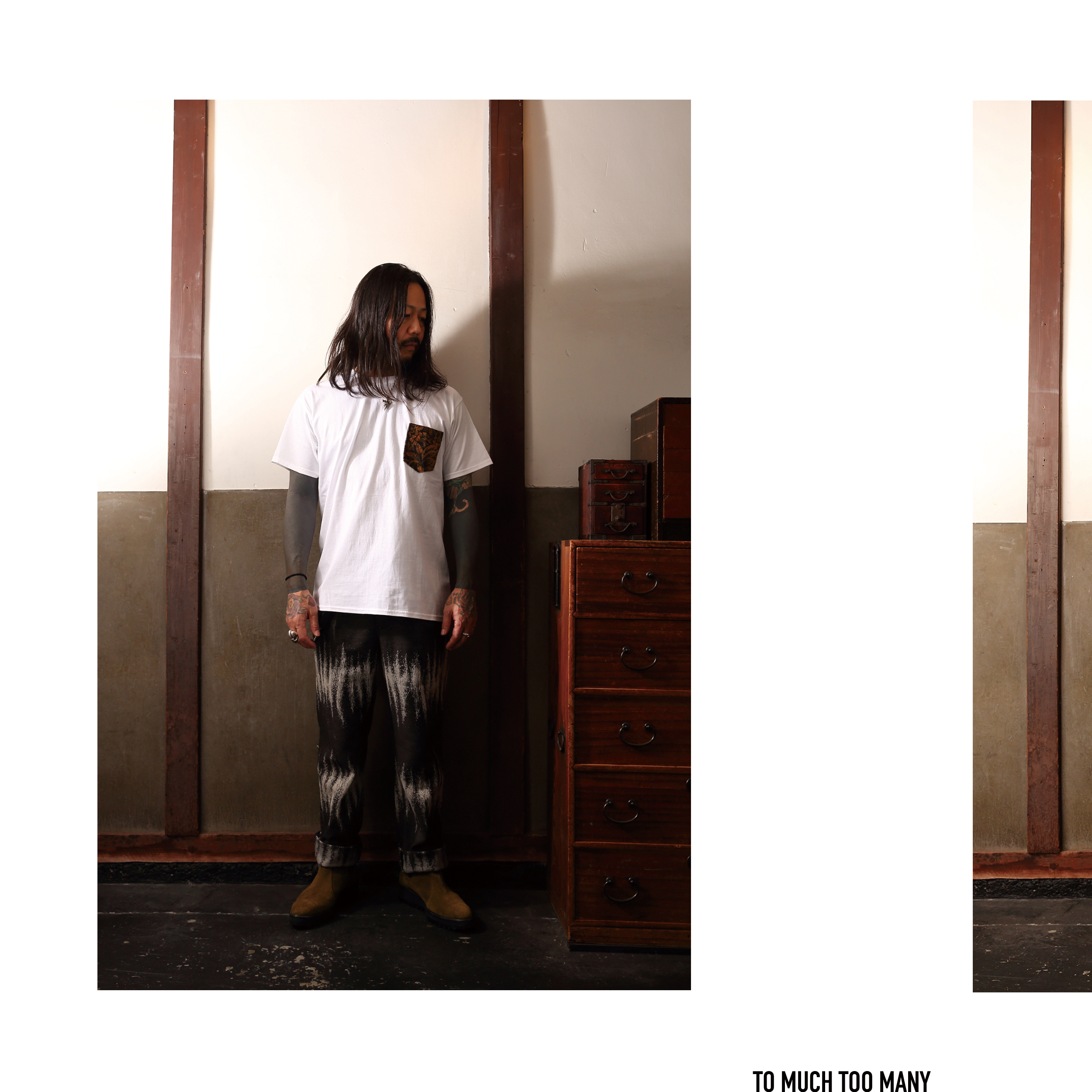 METAPHYSICA(メタフィジカ)/Back Printed Pocket Tee(バック プリント ポケット Tシャツ)