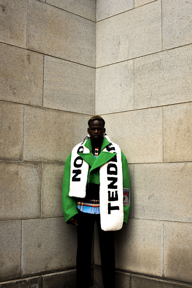 TENDER PERSON(テンダー パーソン)/×HUMMEL(ヒュンメル コラボ) Fake Fur Muffler(フェイク ファー マフラー)