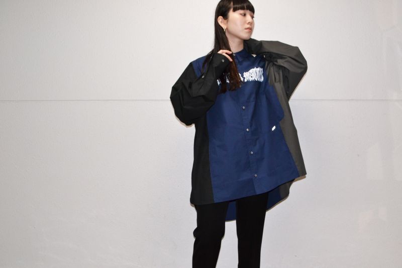 JUVENILE HALL ROLLCALL(ジュベナイル ホール ロールコール)/Sleeve Pattern Shirt(スリーブ パターン シャツ)